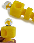 3D Flower Glass Marble Pipe