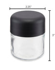 3oz Child Resistant Glass Jar and Cap 160ct Bulk