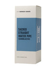 Human Grade Sacred Straight Sandblasted Glass Water Pipe