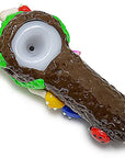 Clay Ladybug Mushroom Crystals Handpipe
