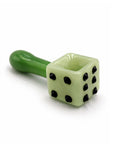 DICE DESIGN GLASS HAND PIPE