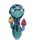 MUSHROOM CHARACTER GLASS HAND PIPE