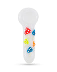 MUSHROOM GLASS CLAY HAND PIPE