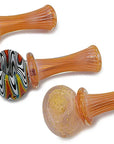 Silver & Gold Fumed Glass Pipe
