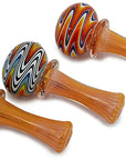 Silver & Gold Fumed Glass Pipe
