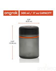 ONGROK 500ml Glass Storage Jars (2-Pack)