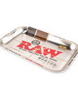 RAW Metallic Silver Rolling Tray