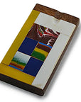 Handmade Wooden Abstract Tiles Dugout w/ One Hitter