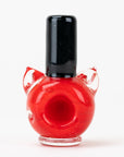 Saki Bomb Kitty Red Nail Polish Dry Pipe