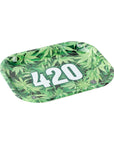 420 Green Metal Rollin' Tray