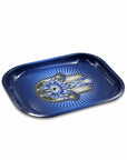 Hamsa Blue Metal Rollin' Tray