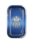 Hamsa Blue Metal Rollin' Tray