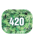 420 Green Metal Rollin' Tray