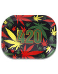 420 Rasta Metal Rollin' Tray