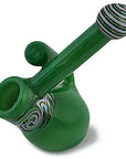 Wig Wag Milky Colored Glass Bubbler