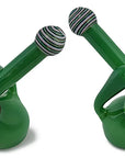 Wig Wag Milky Colored Glass Bubbler