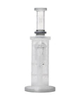 Human Grade Sacred Straight Sandblasted Glass Water Pipe