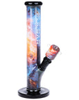 Pulsar Inside Print Straight Tube Glass Water Pipe | 11.25"