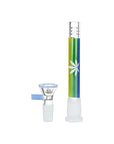 Pulsar Rainbow Pride Glow Glass Beaker Water Pipe - 10"