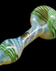 "Twisty Cane" Spoon Glass Pipe (Various Colors)