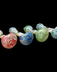 "Twisty Cane" Spoon Glass Pipe (Various Colors)