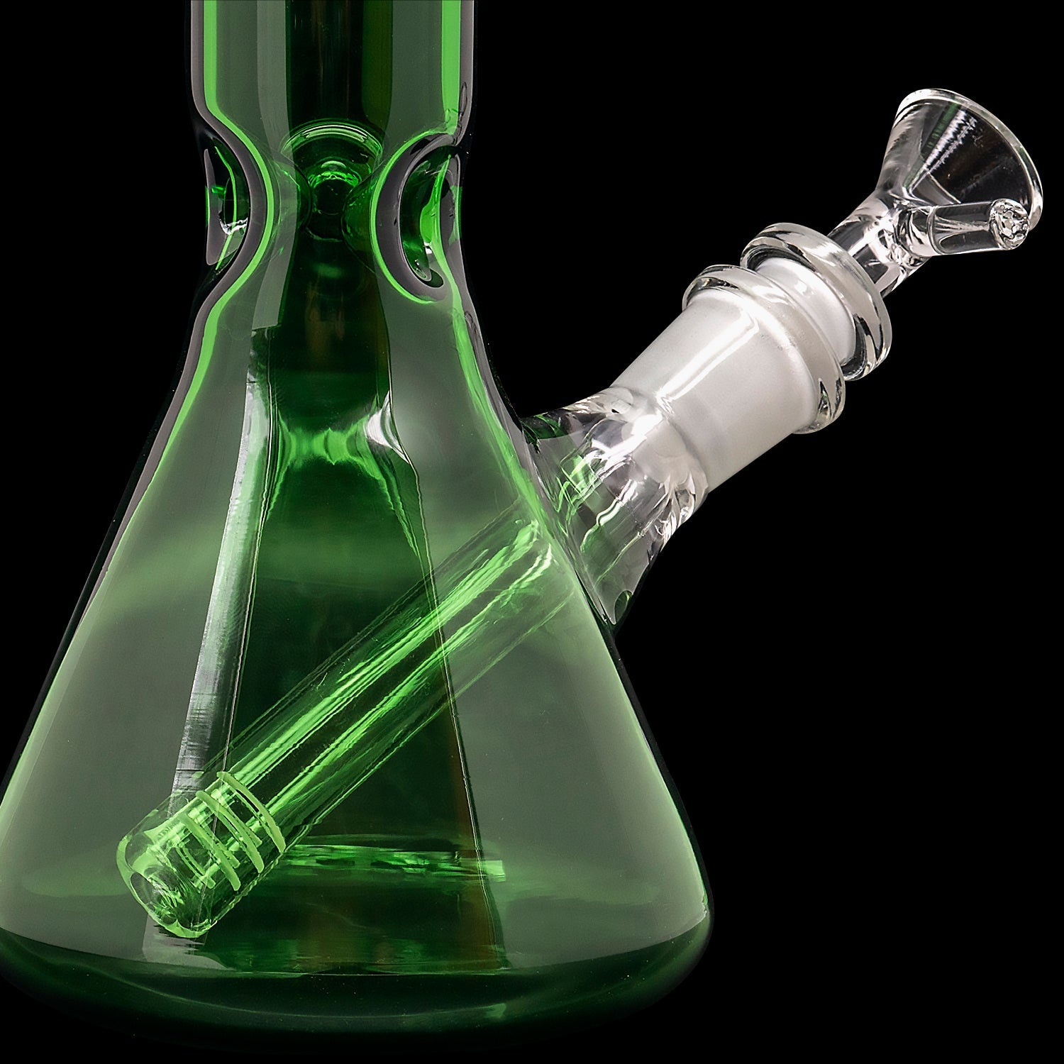 "Crown Jewel" Emerald Green Beaker Bong