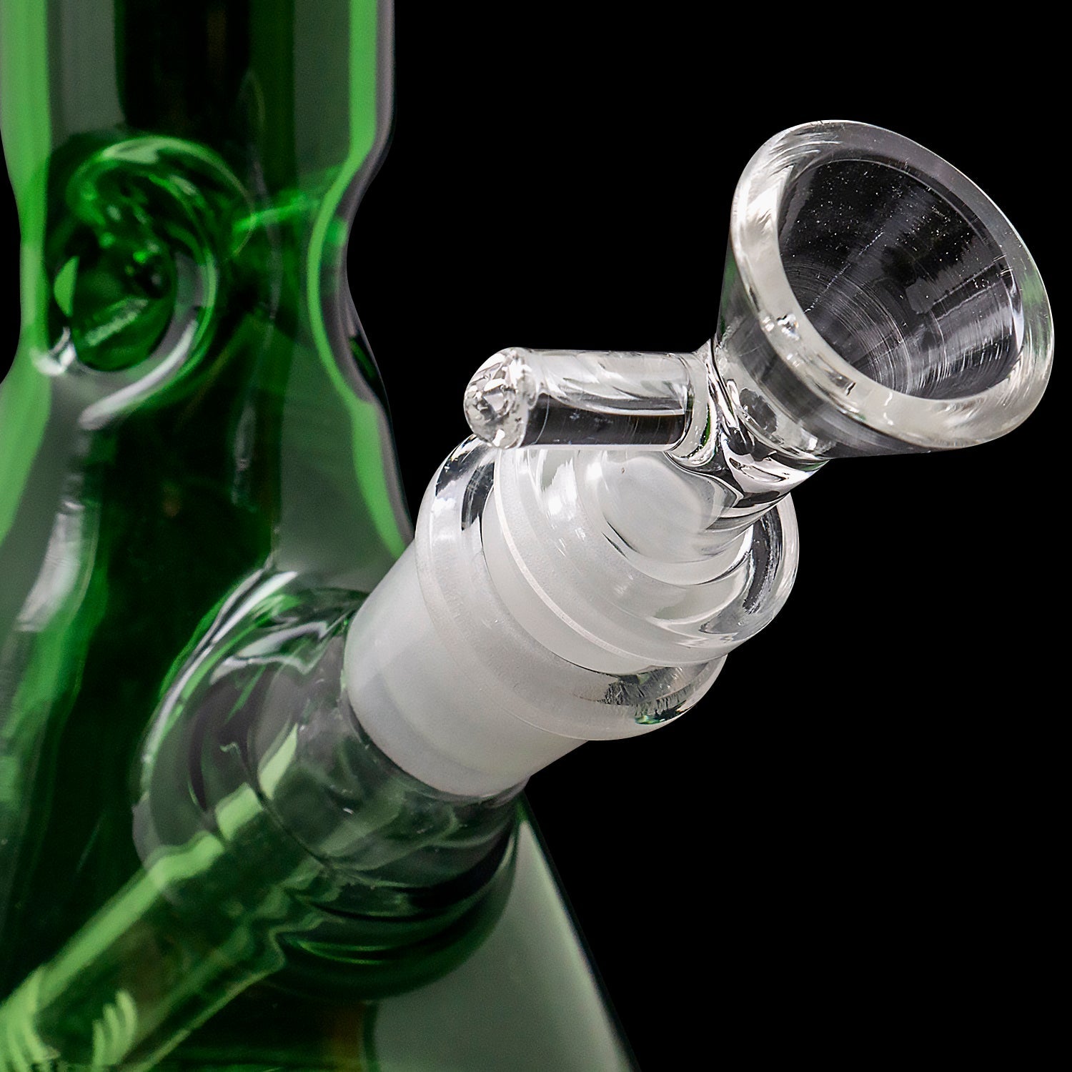 "Crown Jewel" Emerald Green Beaker Bong