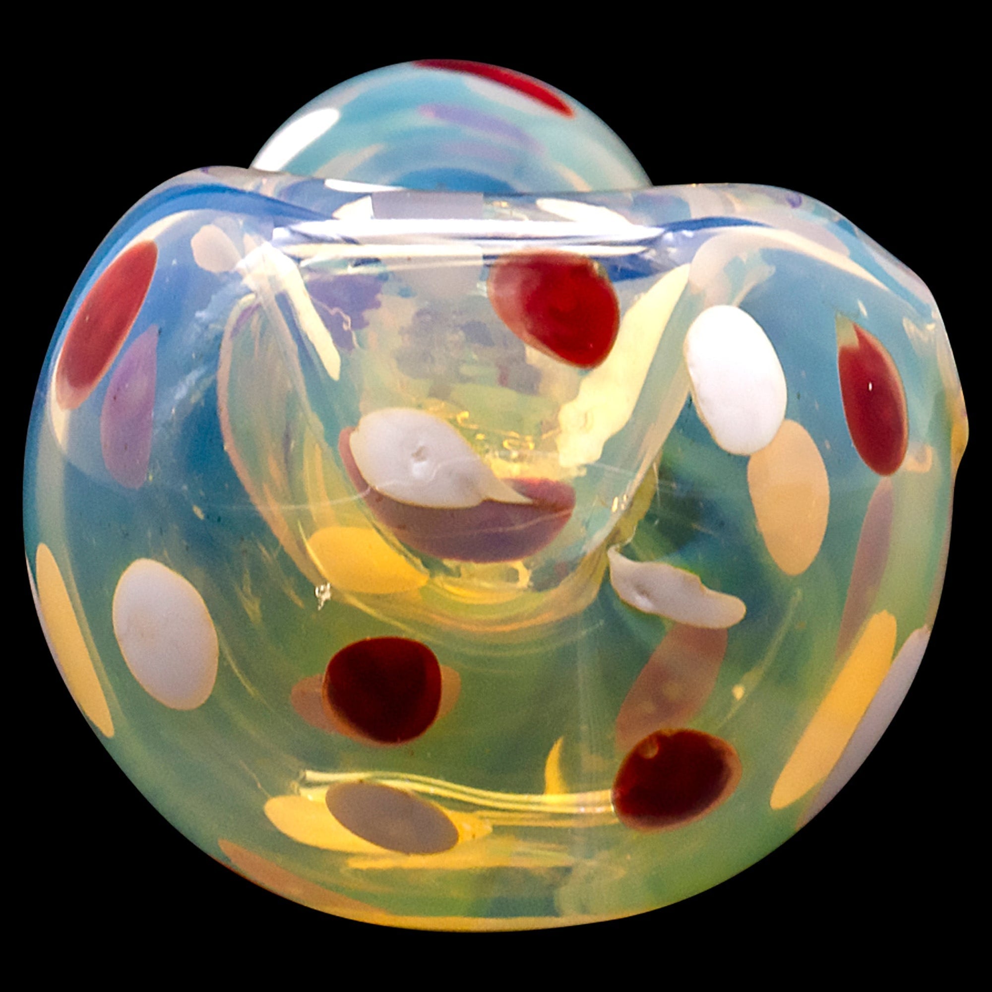 "Polka Dot" Glass Spoon Pipe