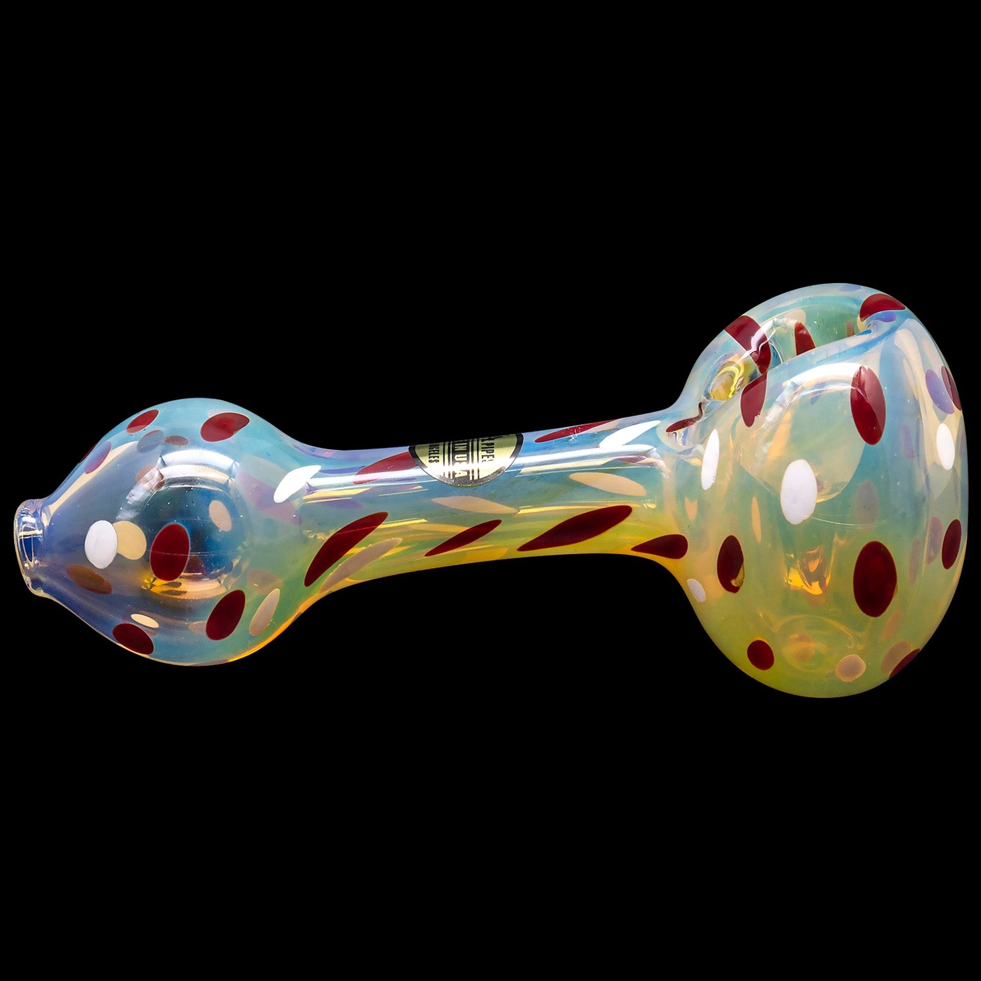 "Polka Dot" Glass Spoon Pipe