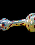 "Polka Dot" Glass Spoon Pipe
