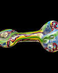 "Candy Spoon" Inside-Out Color Changing Glass Pipe