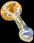 "Cake Head" Color Swirl Glass Pipe