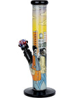 The Grateful Dead x Pulsar Inside Print Straight Tube Glass Water Pipe | 11.25" | 14mm F