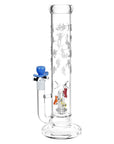 Pulsar Skate or Die Straight Tube Glass Water Pipe - 12.5" / 14mm F