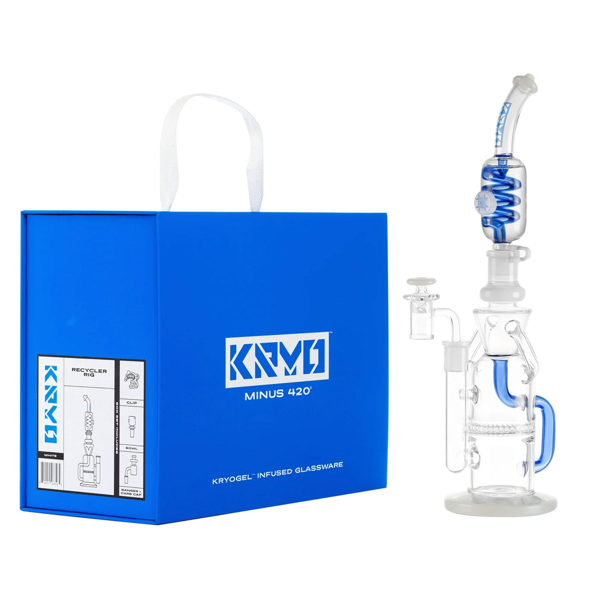 14mm Glycerin Coil Recycler Dab Rig