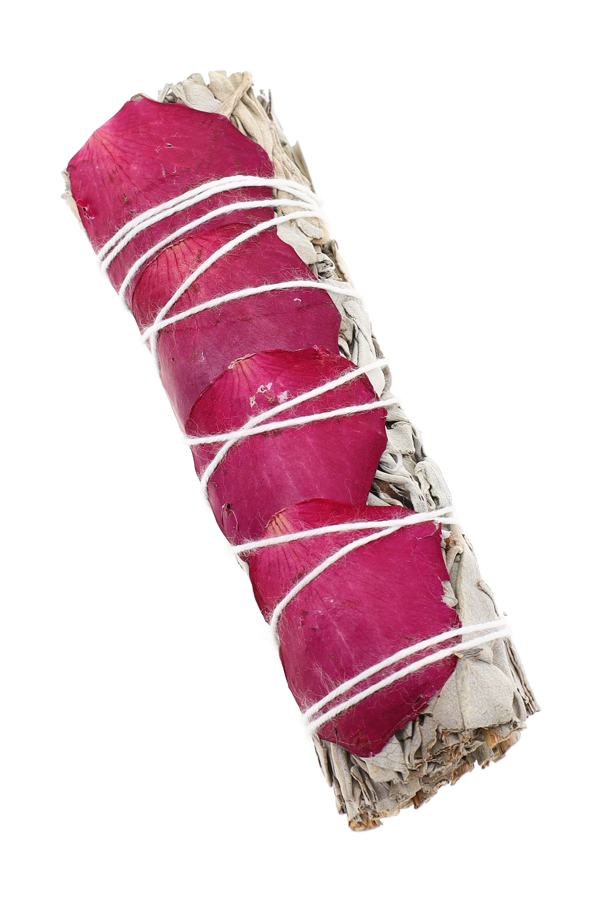 4″ White Sage Smudge Bundle – Assorted Floral Wraps