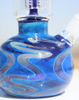 10.5" Blue Buddha Glass Water Pipe