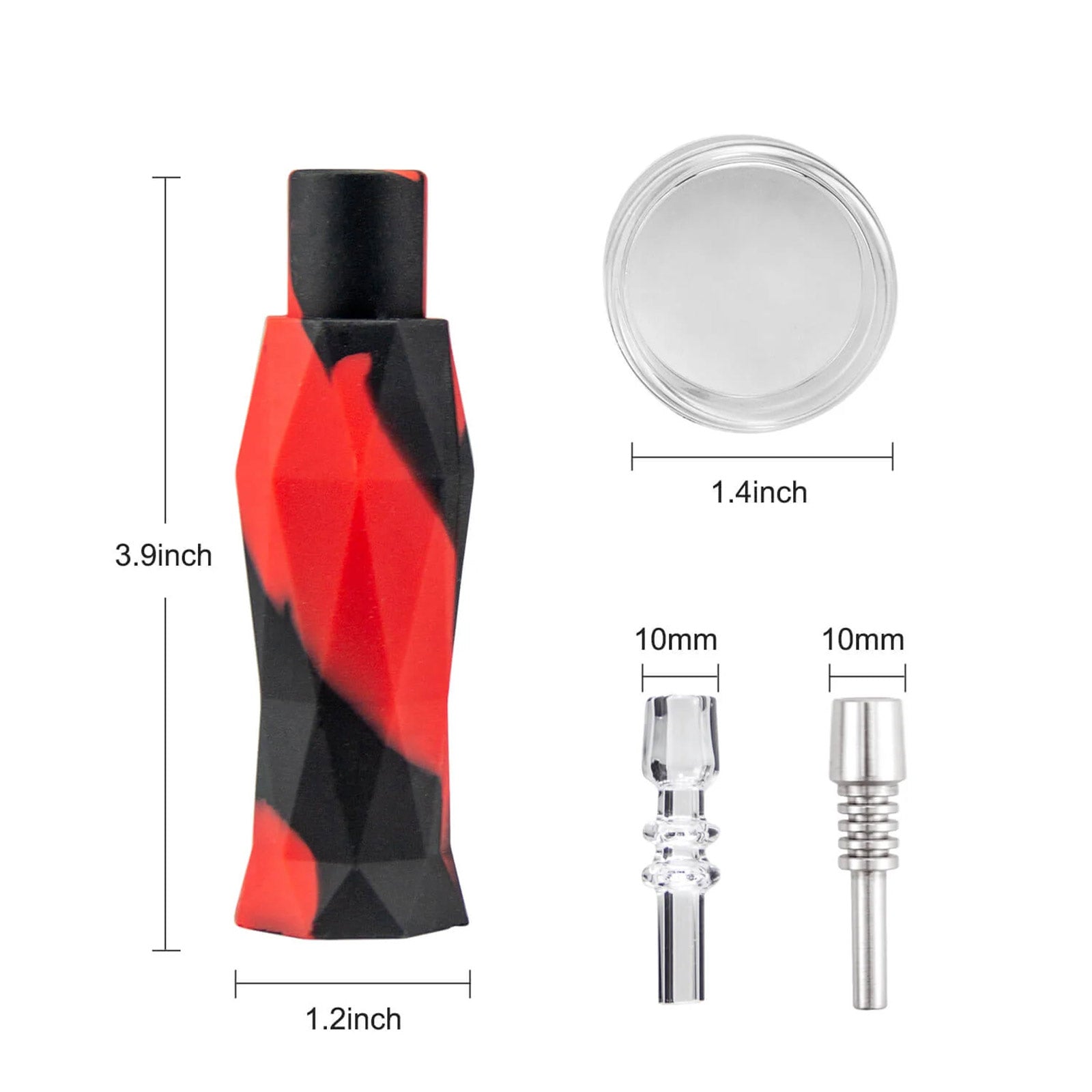 2-in-1 Silicone Honey Straw &amp; Hand Pip