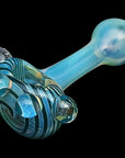 "Spiral Marble Head" Glass Spoon Pipe