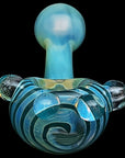 "Spiral Marble Head" Glass Spoon Pipe