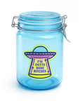 GLASS JAR WITH CLASP