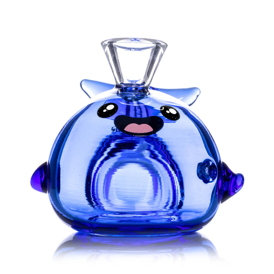 Hemper Blue Whale Glass Hand Pipe – 4″