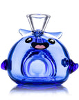 Hemper Blue Whale Glass Hand Pipe – 4″