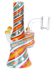 Pulsar Shroom Vision Wig Wag Glass Dab Rig - 5.75" / 14mm F / Colors Vary