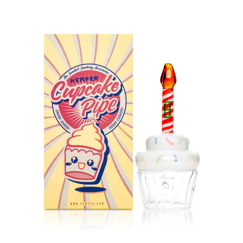 Hemper Cupcake Glass Hand Pipe – 6″