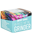 Pulsar Design Series Grinder with Side Art - Symbolic Tiles / 4pc / 2.5"