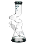 Diamond Glass Gold Zong Beaker Water Pipe - 11" / 14mm F / Colors Vary