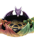 TRI COLOR TRIPLE DRAGON ASHTRAY
