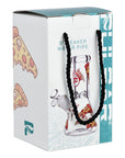 Pulsar Pizza Design Glass Beaker Water Pipe - 7.75" / 14mm F