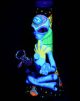 Pulsar Artist Series Glow Beaker Water Pipe | 9.5" | 14mm F